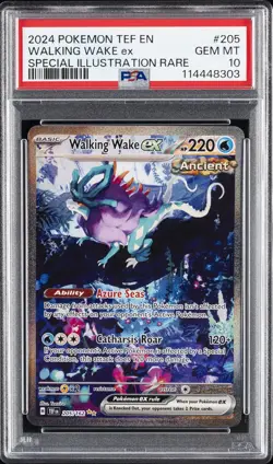 2024 POKEMON TEF EN-TEMPORAL FORCES #205 WALKING WAKE EX PSA 10 - Image 1