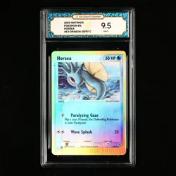 TQG 9.5 Mint+ 2003 Pokemon ENG Horsea #EX-DRAGON 58/97 C - Image 2