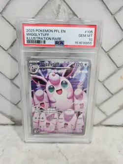 2025 Pokemon TCG Wigglytuff Illustration Rare Holo PSA 10 105/094 - Image 1