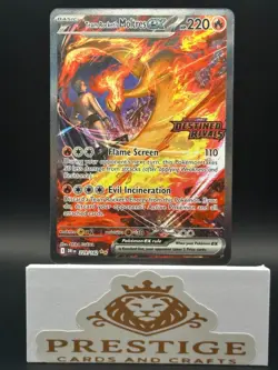 Pokemon - SV10 - Team Rocket's Moltres ex - (Destined Rivals Stamp) 229/182 NM - Image 1