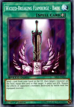 Wicked-Breaking Flamberge - Baou SBLS-EN041 Yu-Gi-Oh! Light Play 1st Edition - Image 1