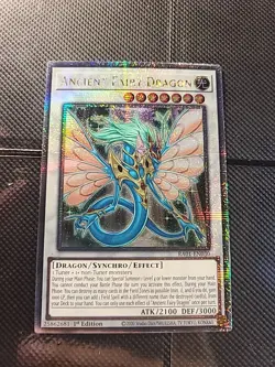 Yugioh Ancient Fairy Dragon RA01-EN030 Quarter Century Secret 1st Edition - Image 1