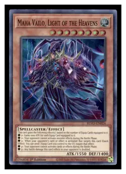 Yugioh Maha Vailo, Light of the Heavens #BLVO-EN024 Super Rare Blazing Vortex LP - Image 1