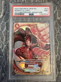 2023 ONE PIECE OP05-AWAKENING OF THE NEW ERA #012 MONKEY D. LUFFY PSA 9 - Image 1