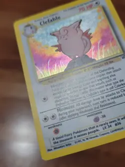 Clefable 1/64 Jungle Set 1999 Holofoil Rare Holo Pokemon Card PL* - Image 3
