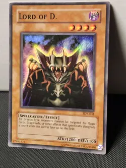 SDK-041 Lord Of D. Super Rare Unlimited Edition Yugioh Card - Image 1