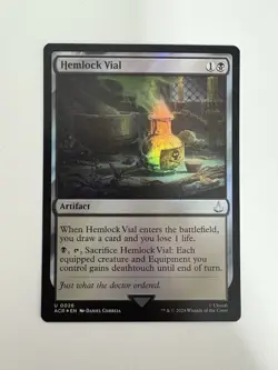 Hemlock Vial Foil MTG Magic the Gathering Card NM Near Mint ACR - Image 1