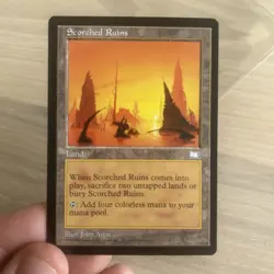 Scorched Ruins - Weatherlight - MTG - Magic the Gathering - Image 1