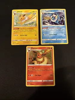 Holo Jolteon (47), Vaporeon (30), Flareon (26) Vivid Voltage 2020 Pokemon TCG - Image 1