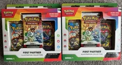 Pokemon TCG: First Partner Illustration Collection Series 1 Lot 2 NEW Sealed Box - Image 1