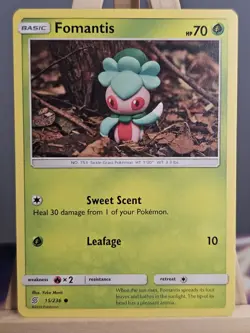 15/236 Fomantis Unified Minds Yuka Morii Regular Common Pokemon TCG - Image 1