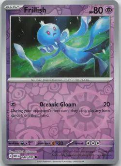 Frillish 044/086 Common White Flare Pokemon Reverse Holo Near Mint - Image 1