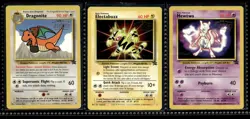vtg Pokemon Movie Promo Lot Dragonite Electabuzz Mewtwo WB Black Star Promo WOTC - Image 1