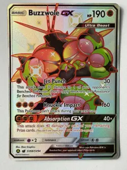 Pokemon TCG Hidden Fates Shiny Vault Full Art Buzzwole GX SV68/SV94 - Image 1