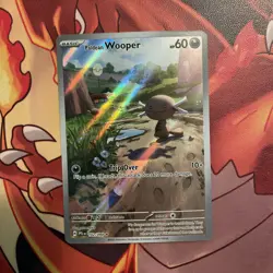 Pokemon TCG Paldean Wooper Paldea Evolved Illus Rare Holo Eng 102/094 NM IR - Image 2