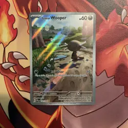 Pokemon TCG Paldean Wooper Paldea Evolved Illus Rare Holo Eng 102/094 NM IR - Image 3