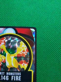 Moltres Holo Pokemon Sticker Sealdass Japanese No.0146 Rare Bandai Japan F/S - Image 3
