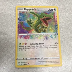 Pokemon TCG Rayquaza 138/185 Vivid Voltage Amazing Rare Holo English 2020 - Image 1