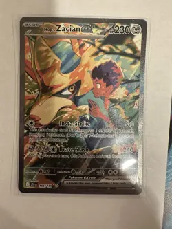 Pokemon TCG Journey Together Hop's Zacian EX Sir 186/159 Near Mint Condition - Image 1