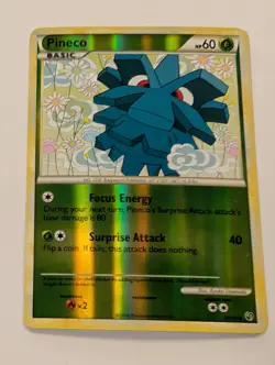 Pineco 63/90 Undaunted Reverse - Pokemon Holo Foil Rare Nice! - Image 1