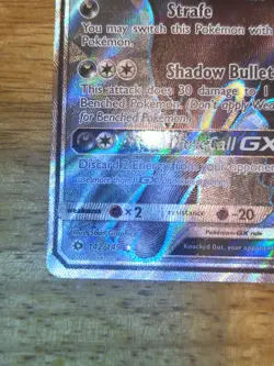 2017 POKEMON SUN & MOON #142 FULL ART/UMBREON GX - Image 2