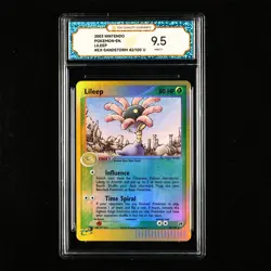 TQG 9.5 Mint+ 2003 Pokemon ENG Lileep #EX-SANDSTORM 42/100 U - Image 1