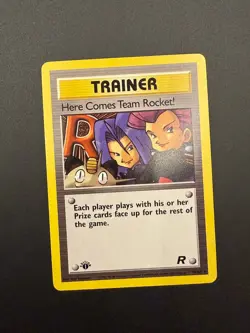 Pokemon Here Comes Team Rocket! (71) 1st Edition Rare Team Rocket 71/82 LP - Image 1
