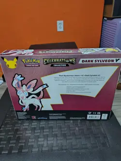 Pokemon 25th Celebrations TCG Dark Sylveon V Collection Box Factory Sealed - Image 3