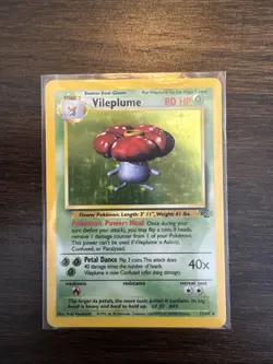 Pokemon TCG Vileplume Jungle 15/64 Holo Unlimited Holo Rare - Image 1