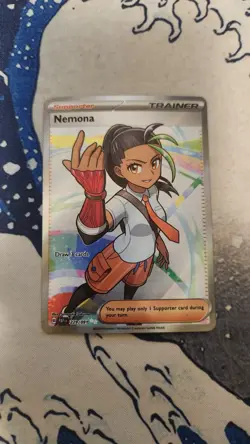 Pokemon TCG Nemona #229/091 SV: Paldean Fates Full Art NM - Image 1