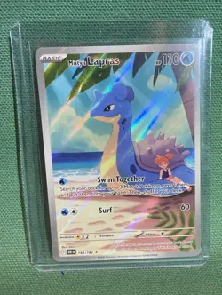 Pokemon Destined Rivals Misty’s Lapras 194/182 Illustration Rare NM - Image 1