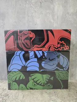 Pokemon Chinese 25th Anniversary Charizard+Blastoise+Venusaur 3 Reinforced Boxes - Image 1