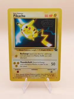 Pikachu Pokemon Black Star Promo #4 Pokemon Movie WOTC 1999 - Image 1