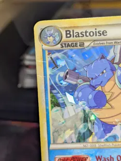 Pokemon Blastoise 13/95 Unleashed Promo Cracked Ice Holo Rare - Image 3