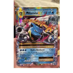 Pokemon M Blastoise EX Ultra Rare Holo Evolutions 22/108 Mega Evolution 220 HP - Image 1