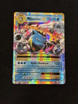 Pokemon M Blastoise EX Ultra Rare Holo Evolutions 22/108 Mega Evolution 220 HP - Image 3