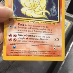 Wizards of the Coast Base Set Ninetales 12/102 Holo Rare Italian HP80 - Image 3