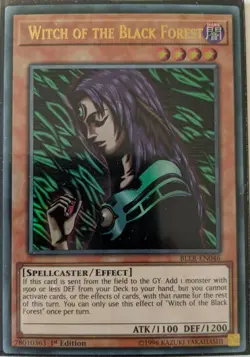 YuGiOh Witch of the Black Forest Ultra Rare 1st Edition BLLR-EN046 NM - Image 1