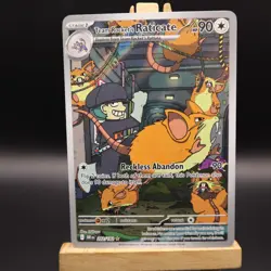Team Rocket's Raticate 202/182 Destined Rivals Full Art Pokemon Card NM - Image 1