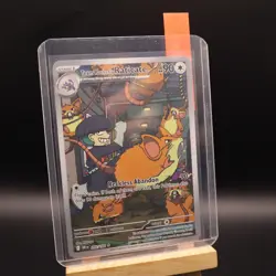Team Rocket's Raticate 202/182 Destined Rivals Full Art Pokemon Card NM - Image 3