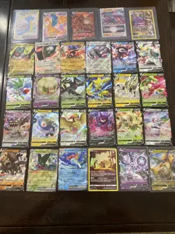 Pokemon Card Bulk Lot 50 GUARANTEED V/EX/UR Per Purchase! No Duplicates! - Image 1