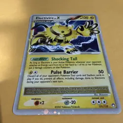 Pokemon Electivire LV.X Mysterious Treasures Holo Rare Card 121/123 120 HP 2007 - Image 3