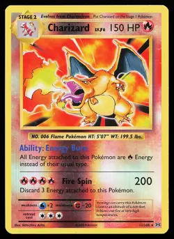 Charizard 11/108 Reverse Holo Rare XY Evolutions Pokemon Card - Image 1