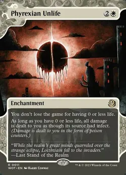 Phyrexian Unlife-Wilds Of Eldraine: Enchanting Tales-Borderless-Foil-11-LP - Image 1
