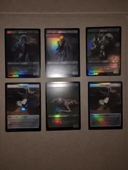 Magic The Gathering Foil Walker Token Lot Of 6 Secret Lair - Image 2