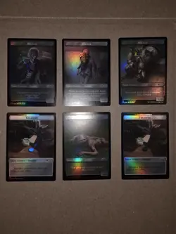 Magic The Gathering Foil Walker Token Lot Of 6 Secret Lair - Image 3