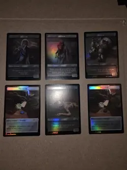 Magic The Gathering Foil Walker Token Lot Of 6 Secret Lair - Image 5