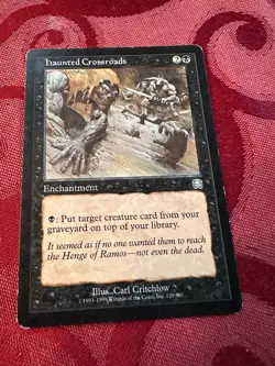 Vintage MTG Magic the Gathering Haunted Crossroads Mercadian Masques (#138) - Image 1