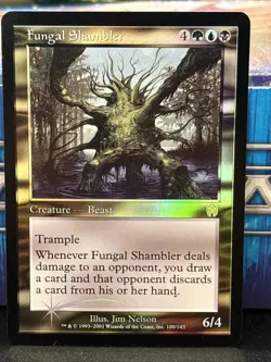 Fungal Shambler FOIL Apocalypse Blue Black Green Rare MAGIC Mtg UP NM - Image 1