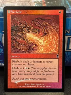 MTG Firebolt Foil Odyssey NM UP - Image 1